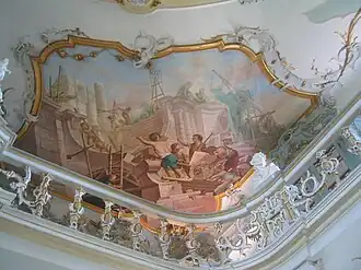 Emporenfresko Architektur