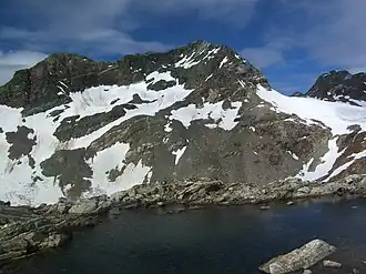 Schwarze Wand von Osten, von der Rieserfernerhütte