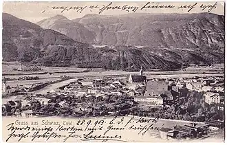 Stans und Fiecht, Lithographie (Postkarte,&nbsp;1903)