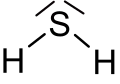 Struktur von Schwefelwasserstoff