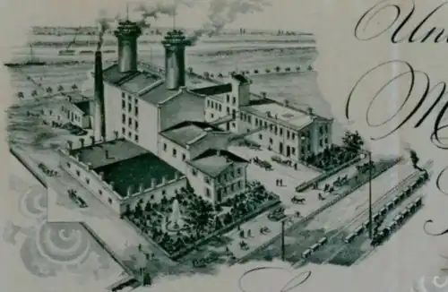 Hauptbahnhof-Nordseite um 1900. Malzfabrik Seligstein. Heute ist hier der Parkplatz des Kaufland Einkaufszentrums