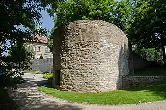 Sogenannter Jungfernkuss, ein 2007 entdeckter Wehrturm