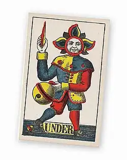 Einköpfiges Kartenbild von Jakob Peyer.