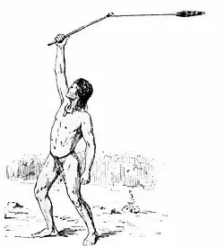 Bororo mit Schwirrholz, nach Weule 1910