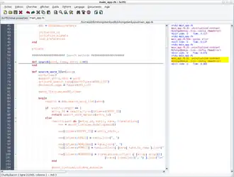 SciTE in Ubuntu Hoary Hedgehog