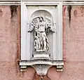 Schutzengel an der Fassade der Scuola dell’Angelo Custos in Venedig