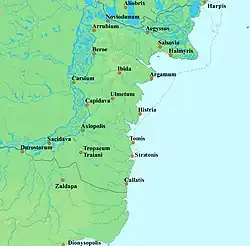 Antike Ortschaften in Scythia Minor