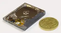 Geöffnetes Microdrive von Seagate (5&nbsp;GB)