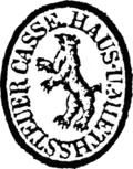 Siegel der Haus- und Mietsteuerkasse von 1831