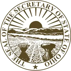 Siegel des Secretary of State von Ohio