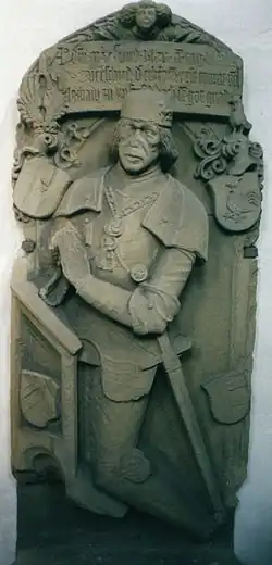 Grabdenkmal des Sebastian von Lüchau in Ansbach