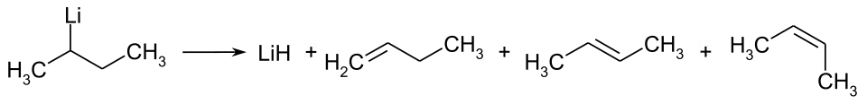 Zersetzung von sec.-Butyllithium