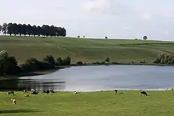 Einer der vielen Seen in der Nähe des Dorfes