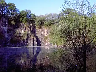 Ehemaliger See im NSG Schomet (2007), heute (2025) ausgetrocknet