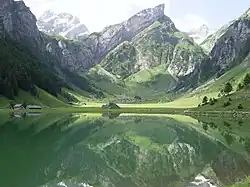 Seealpsee in Richtung Säntis