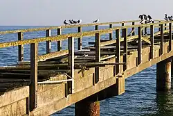 Detail der gesperrten Seebrücke (2024)