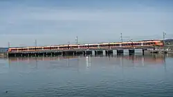 Voralpen-Express der SOB mit Traverso (über Rapperswiler Brücke)