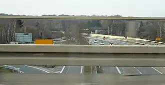Seelhorster Kreuz von oben mit Blick auf die Seelhorst