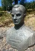 Figur von Kliment Jefremowitsch Woroschilow in der Kommunistenkurve des Seeparks Lünen