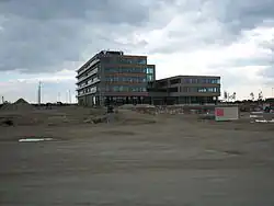 Das erste fertige Gebäude in der Seestadt, das aspern&nbsp;IQ, 2012