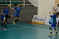 Fernanda da Silva beim Sprungwurf