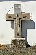 Wegekreuz (Jaaßkrüz) an der Martinskapelle (Rückseite)