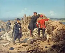 Auf dem Schlachtfeld bei Düppel 1864