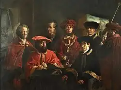 Senatsbild, datiert 1860, Öl auf Leinwand, 210 × 270 cm