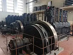 Dieselmotore des Senders Bisamberg, Bauart „Graz-Hesselman“ (1932)