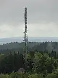 Sendemast vom Sender Waldburg 2 aus gesehen