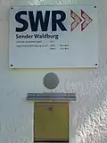 Informationsschild des SWR