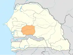Die Region Kaffrine in Senegal