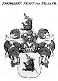 Wappen der Freiherren Senfft von Pilsach in Tyroffs Wappenbuch