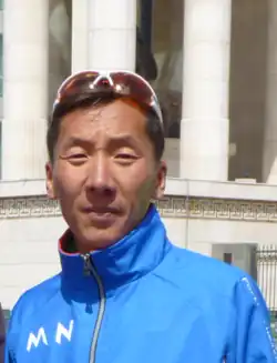 Bat-Otschiryn Ser-Od – nach fünf&nbsp;km an der Spitze, am Ende&nbsp;75.