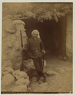 Türkischer Sergeant auf Wache bei Bab el-Qadi