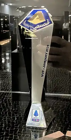 Trophäe der Auszeichnung im Museum von Cristiano Ronaldo.