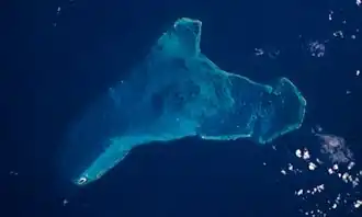 Serrana Bank von der ISS aus gesehen