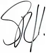 Unterschrift von Seth Rollins