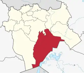 Lage im Oblys Aqtöbe