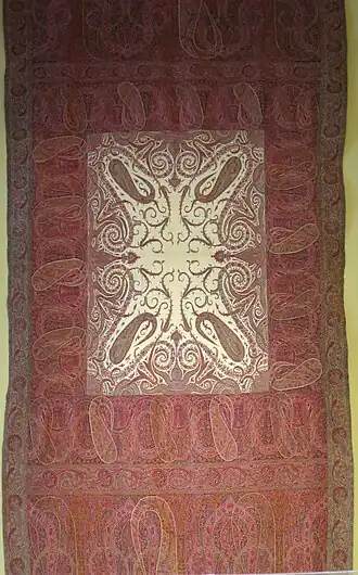 Schal, wahrscheinlich aus Kaschmir, 19. Jahrhundert, Honolulu Museum of Art