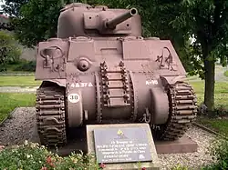 Sherman-Panzer in Erinnerung an die Schlacht von Arracourt 1944