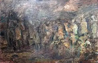 Churban, 120 cm × 76 cm, Öl, Leinwand, 1966