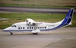 Ehemalige Shorts 360 der RAS Flug