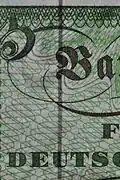 Sicherheitsfaden der 5-DM-Banknote (BBk-I) (sehr schmal und unbeschriftet)