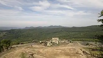 Blick vom Gipfel des Meerbergs zum Siebengebirge