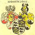 Wappen derer von Hohenlohe im Siebmacher 1605