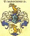 Wappen derer von Hirschaid bei Johann Siebmacher (1605)
