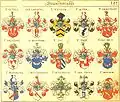 Wappen derer von Meltzing in Johann Siebmachers Wappenbuch von 1605, Tafel 181