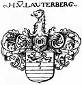 Wappen der Grafen von Lauterberg (Siebmacher 1701)