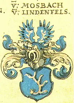 Wappen derer von Mosbach-Lindenfels bei Johann Siebmacher